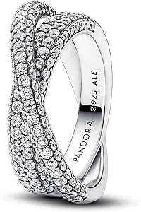 Pandora Timeless Pavé Crossover Dual Band Ring 193022c01-52