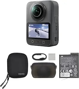 DJI Osmo 360 Camera Standard Combo, Waterproof 360° Action Camera With 1-Inch 360° Imaging, Native 8K 360° Video, 105GB Built-In Storage, 120MP 360° Photo, 100-Min 8K Recording, 360 Action Camera