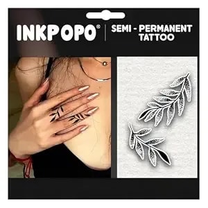 3 Sheets Temporary Tattoos For Adults - 7-15 Days Long Lasting, Waterproof, Sweatproof & Rub-Proof, Ultra Realistic, No Reflection, No Adhesive, No Residue, Finger Series 134