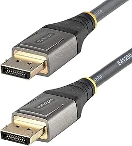 16ft [5m] Vesa Certified Displayport 1.4 Cable, 8k 60hz hdr10, Uhd 4k 120hz Video, Dp To Dp Monitor Cord, Dp 1.4 Cable, M/M