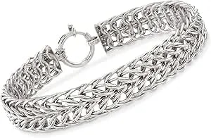 Ross-Simons Sterling Silver Sedusa-Link Bracelet