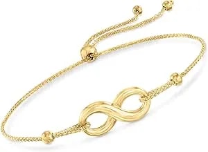 Ross-Simons 14kt Yellow Gold Infinity Symbol Bolo Bracelet