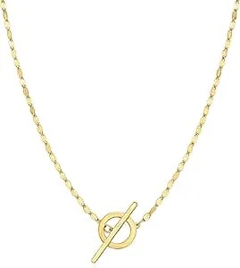Ross-Simons Pure Collection Italian 14kt Yellow Gold Lumachina-Chain Toggle Necklace. 20 Inches