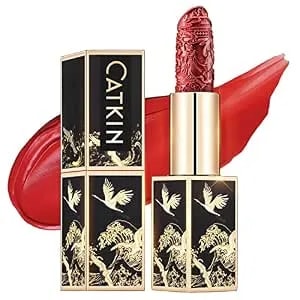 Catkin Moist Lipstick Hydrating High Impact Color Infused With Vitamin E And Avocado Oil Smooth Soft Texture Long Lasting Red Glow Finish 130
