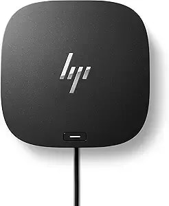 Hp Usb-C Dock g5-11-In-1 Adapter For Both Usb-C And Thunderbolt-Enabled Laptops, Pcs, & Notebooks - For Charging, Networking, Or Data Transfers - Great For Secure & Remote Management,Black