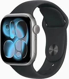 Apple Watch Series 11 [Gps, 46mm] Space Gray Aluminum Case With Black Sport Band, M/L (Renewed)