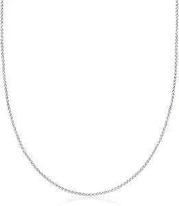 Ross-Simons Italian 1mm Sterling Silver Adjustable Wheat-Chain Necklace