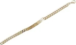 Harley-Davidson Women'S Script Bar Curb Link Id Gold Bracelet - Stainless Steel