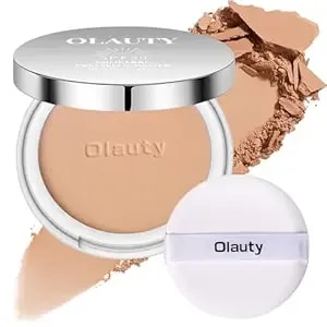 Mineral Powder Foundation With Spf 30+, 4-In-1 Mineral Sunscreen Pressed Powder For Face, Concealer & Finishing Compact Powder Makeup, Light-To-Medium Full Coverage, Matte Oil Control（#1 Medium）