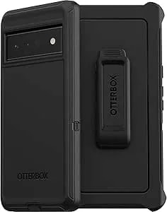 Otterbox Pixel 6 Pro Defender Series Case - Black, Rugged & Durable, With Port Protection, Includes Holster Clip Kickstand