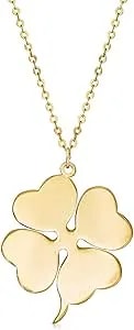 Ross-Simons Italian 14kt Yellow Gold 4-Leaf Clover Necklace