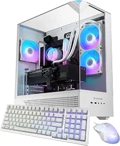 Ibuypower Element Gaming Pc Desktop Computer Amd Ryzen 7 7800x3d Cpu, Amd Radeon Rx 9070xt 16gb Gpu, 32gb ddr5 Rgb 5200mhz Ram, 2tb Nvme Ssd, Windows 11 Home, Gamer Keyboard And Mouse - ewa7r97xt01
