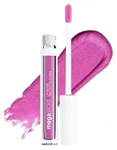 Wet N Wild Megaslicks Lip Gloss, Ultra-Glossy, Vitamin-E Enriched, Ultra-Gloss High Shine Moisturizing, Cruelty-Free & Vegan - Berried Treasure
