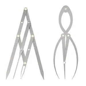 2 Pcs Golden Ratio Caliper, Eyebrow Mapping Brow Tool For Eyebrows Shaping Tattoo Makeup, 1:1.618 Measure Tool & 3-Point Positioning Ruler