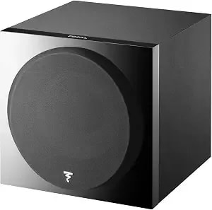 Focal Sub 1000 F - Amplified, Sealed, Compact Subwoofer, Black