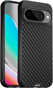Mous For Google Pixel 10/10 Pro (2025) Case, Compatible With qi2 Magsafe And Pixelsnap - Limitless - Protective Pixel 10/10 Pro Carbon Fibre Case - Shockproof Phone Cover, Black