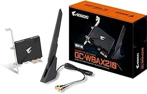 Gigabyte Wifi 6E GC-WBAX210 (2x2 802.11ax/ Tri-Band Wifi/Bluetooth 5.2/ Pcie Expansion Card)