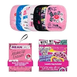 The Original Makeup Eraser 7-Day Set, Erase All Makeup With Just Water, Including Waterproof Mascara, Eyeliner, Foundation, Lipstick, Sunscreen, And More! Mean Girls, 7ct