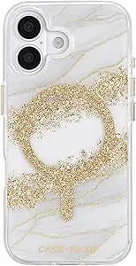 Case-Mate Iphone 17 Case [Compatible With Magsafe] - Stylish Marble Phone Case With 12ft Drop Protection - Premium Magnetic Cover For Iphone 17 - Karat Granite