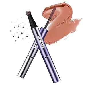 Unicos Freckle Stamp, 2-In-1 Freckle Pen With Blush, Faux Freckle Stamp, Natural Makeup, 5 Sec Quick-Drying, Waterproof, Long-Lasting, Easy To Use, Gifts For Her, Sunkiss