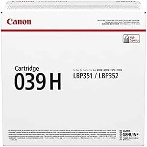 Canon cnmcrtdg039h Crg-039h High Yield Black Toner Cartridge For lbp351/352
