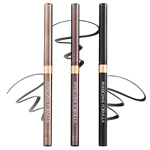 Physicians Formula Shimmer Eyeliner Pencil Set Of 3, Black, Dark Brown, Brown, Custom Eye Enhancing Eyeliner Trio, Dermatologist Approved