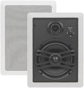 Yamaha Ns-iw470 3-Way In-Wall Speaker For Custom Install (White, Pair), 6"