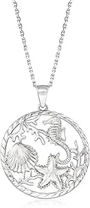 Ross-Simons Sterling Sea Life Pendant Necklace