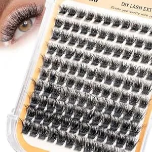 Fluffy Lash Clusters Wispy 120pcs C Curl Eyelash Clusters 10-18mm Thick 3d Cluster Eyelash Extensions Diy Lash Extensions For Beginners Portable