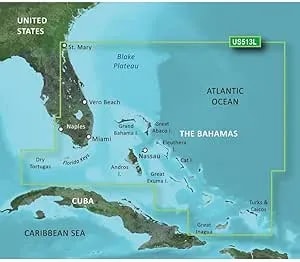Garmin Bluechart® g3 Vision® Hd - vus513l - Jacksonville - Bahamas - Microsd™/Sd™