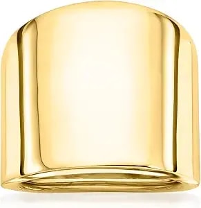 Ross-Simons Italian 14kt Yellow Gold Wide Polished Ring