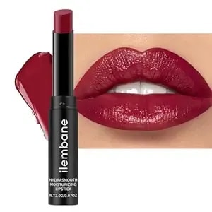 Plum Red Moisturizing Lipstick — Hydrating Creamy Lip Color For Dry & Sensitive Lips, Lightweight Glossy Tinted Balm, Long-Lasting Lipstick For Women (Dusky Plum)