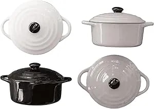 Creative Co-Op Mini Bakers With Lids (Set Of 4 Colors)