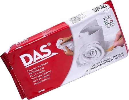 Das Air-Hardening Modeling Clay, 2.2 Lb. Block, White Color (387500)