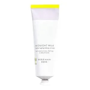Beekman 1802 Midnight Milk Better Aging Sleep Cream – Overnight Face Moisturizer & Mask – With Bakuchiol, Melatonin & Hyaluronic Acid – Firms & Deeply Hydrates – Good For Sensitive Skin – 2.13 Fl Oz