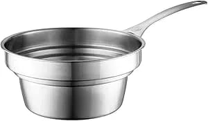 Le Creuset Stainless Steel 2.2 Quart Double Boiler Insert, Fits 2 & 3 Quart Saucepans