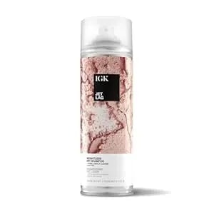 Igk Jet Lag Invisible Dry Shampoo Spray - Refreshes Hair Between Washes + Absorbs Oil - Weightless, No White Residue, Soft Finish - Vegan + Cruelty Free - 6.3 Oz
