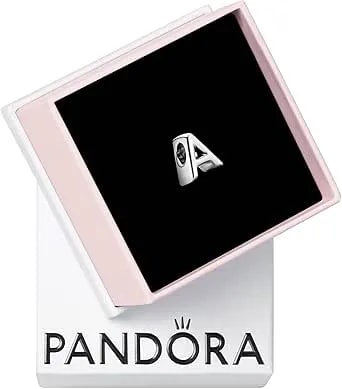 Pandora Jewelry Letter A Alphabet Charm - Beautiful Charm Letter For Pandora Charm Bracelets - Silver, No Box