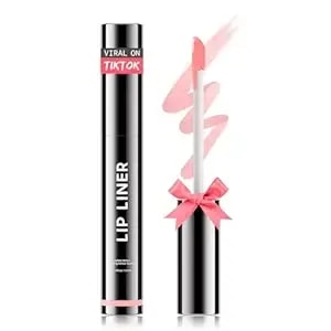 Oetuiow Lip Stain Peel Off, Lip Liner Moisturizing Long-Lasting & Waterproof, Transfer Proof & Plumping, Non-Stick Cup, Pink Color