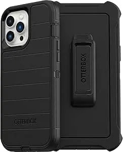 Otterbox Defender Series Screenless Edition Case For Iphone 13 Pro Max & Iphone 12 Pro Max (Only) - Holster Clip Included - Microbial Defense Protection - Non-Retail Packaging - Black