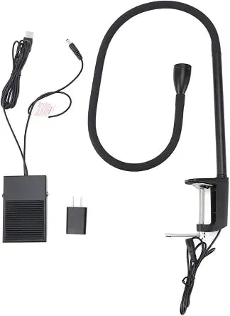 Ftvogue Lamp For Lash Extension 395 To 400nm Led Lash Light With Clamp And Foot Pedal Switch For Nails Us Plug 100 To 240v Eyelash Extension