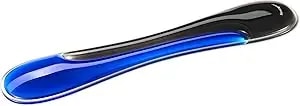 Kensington Slim Duo Gel Wrist Rest For Low Profile Keyboard, Wrist Pad For Keyboard, Ergonomic Wrist Pad For Computer, Non-Skid Computer Pad With Wrist Support, Blue k62441ww, 19" X 3.7"X 0.7”