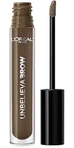 L'Oreal Paris Unbelieva-Brow Longwear Waterproof Tinted Brow Gel, Smudge-Resistant, Transfer- Proof, Quick Drying, Easy And Quick Application With Precise Brush, Brunette, 0.15 Fl. Oz.
