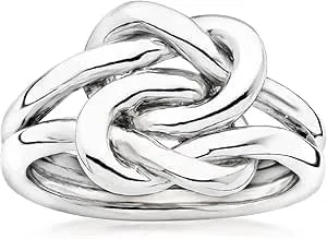 Ross-Simons Italian Sterling Silver Double Love Knot Ring
