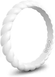 Enso Rings Stackable Silicone Wedding Rings – Multiple Designs For Everyday Wear - Comfortable And Flexible