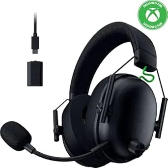 Razer Blackshark V3 Wireless Gaming Headset For Xbox: 50mm Drivers - Super Wideband Mic - 2.4 Ghz, Bluetooth, USB - Works With PC, Mac, PS5, Nintendo Switch, Smartphone - Long Battery Life - Black