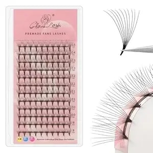 Volume Lash Extensions 10d 0.07mm C Curl 8-15mm Mix Premade Fans Eyelash Extensions Pointy Base(10d,0.07c,8-15mm)