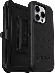 Otterbox Iphone 15 Pro (Only) - Defender Series Case - Black - Screenless - Rugged & Durable - With Port Protection - Holster Clip Includes - Microbial Defense Protection