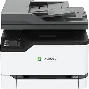 Lexmark CX431adw Color All-In-One Printer With Touchscreen, Multifunction Laser -For Office, Wireless, Mobile Ready & Duplex Printing (Print, Copy, Scan, Analog Fax (4-Series)(40N9370)