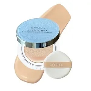 Nad+ Serum Foundation For Sensitive Skin — Vegan, Long-Lasting Comfort Wear With Vitamin C, Peptides, Korean Cushion Foundation, Semi-Matte Radiance, Refillable Compact, 0.63 Fl Oz (Light)